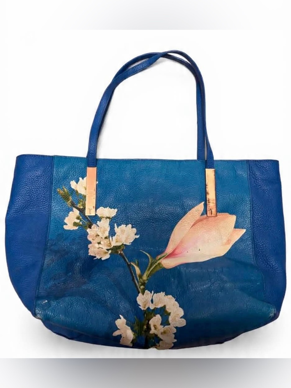 Ted Baker Floral Tote Bag with Pink Accent Flower